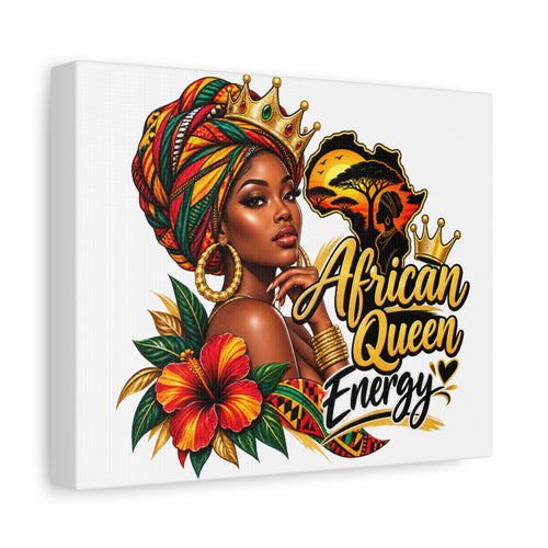 African Queen Energy Matte Canvas Wall Art