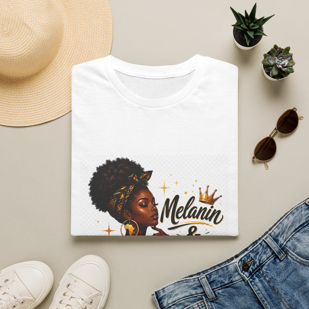 Melanin & Magic T-Shirt — Afrocentric Pride Graphic Tee