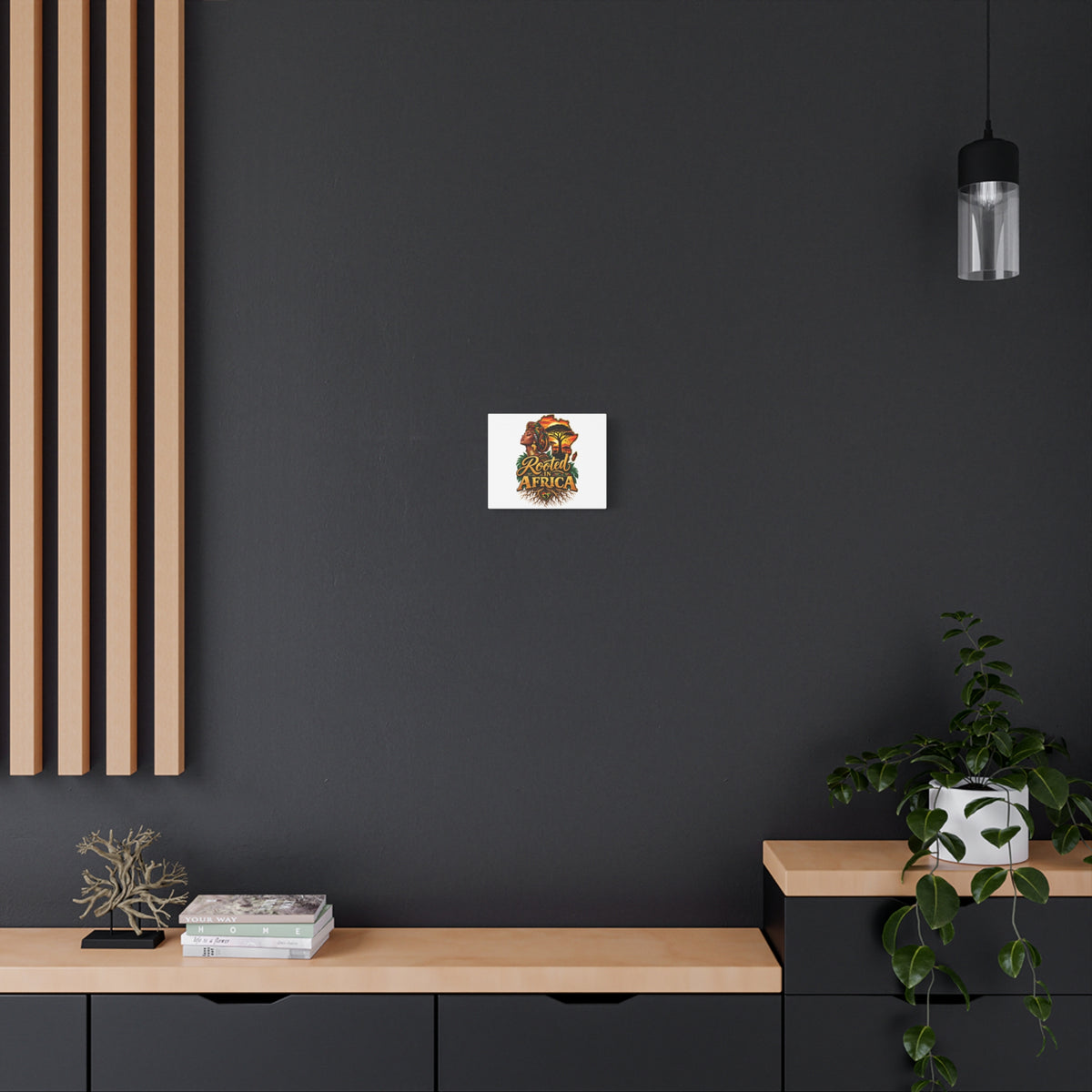 Rooted in Africa Matte Canvas Wall Art — Afrocentric Stretched Canvas