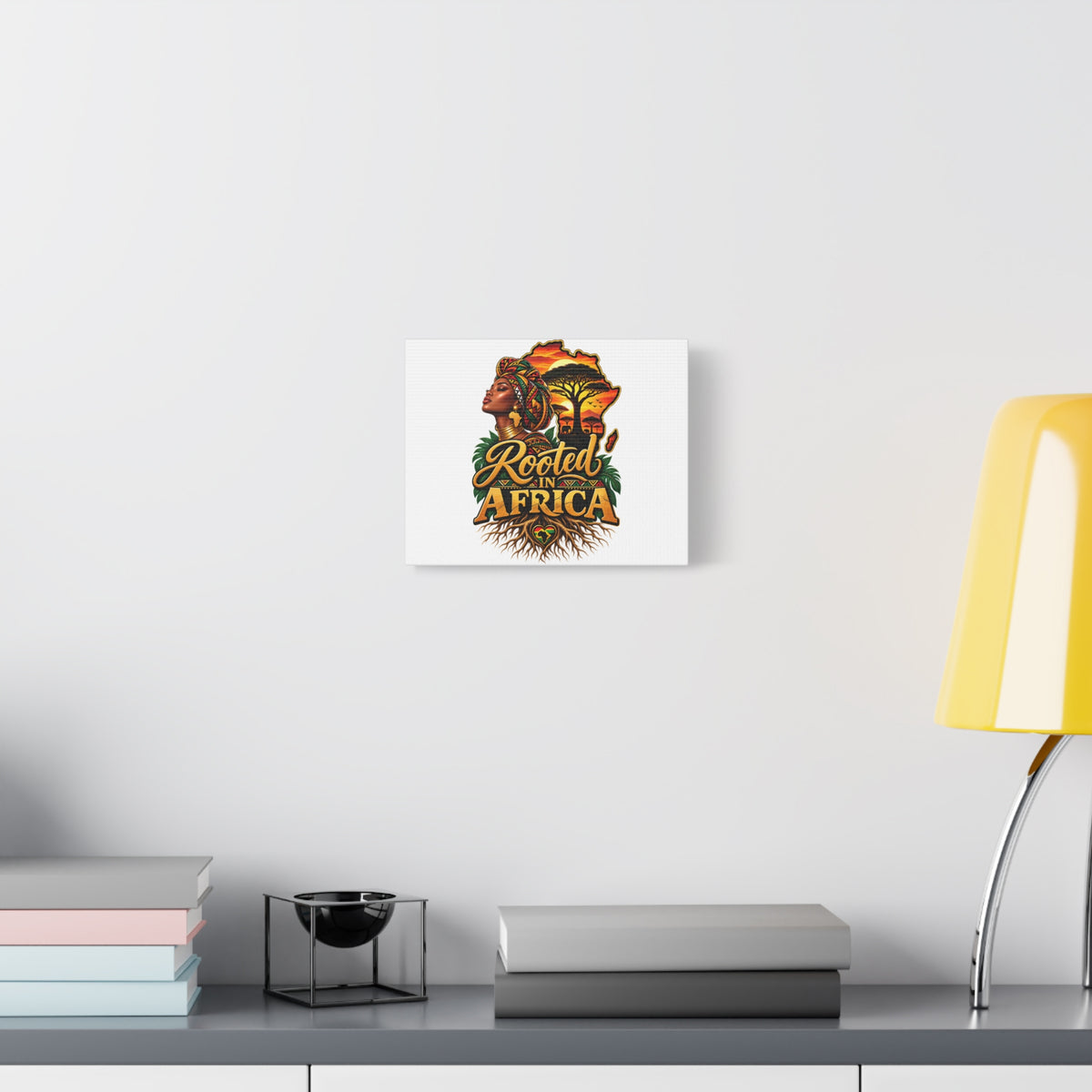 Rooted in Africa Matte Canvas Wall Art — Afrocentric Stretched Canvas