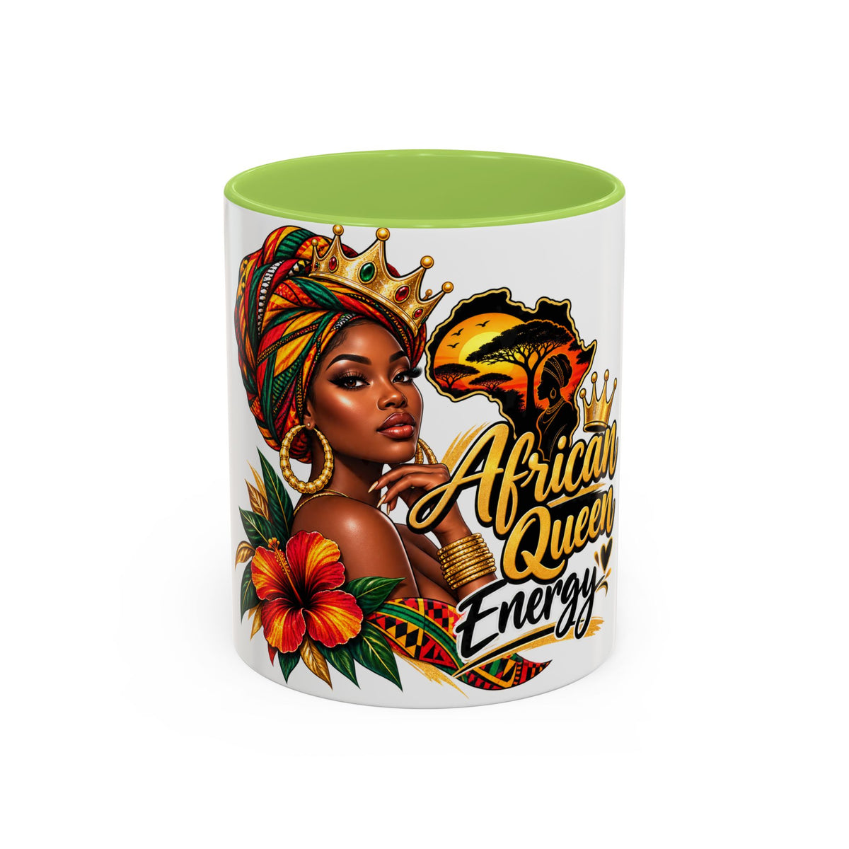 African Queen Energy Accent Coffee Mug – 11/15oz